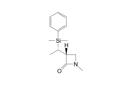 N-Methyl 3-[1-dimethyl(phenyl)silylethyl]azetidin-2-one