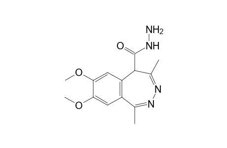 7,8-Dimethoxy-1,4-dimethyl-5H-2,3-benzodiazepine-5-carbohydrazide