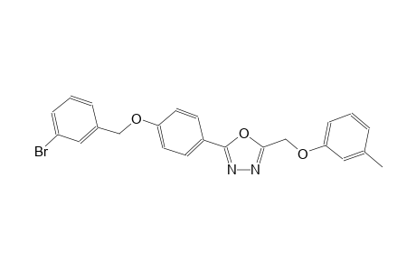 2-[4-(3-bromobenzyl)oxyphenyl]-5-[(3-methylphenoxy)methyl]-1,3,4-oxadiazole