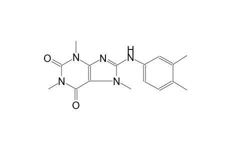 8-(3,4-dimethylanilino)-1,3,7-trimethyl-3,7-dihydro-1H-purine-2,6-dione