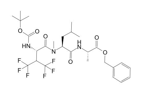 N-[(tert-Butyl)carbonyl]-4,4,4,4',4',4'-hexafluorovalyl-N-methyl-L-leucyl-L-alanine Benzyl Ester