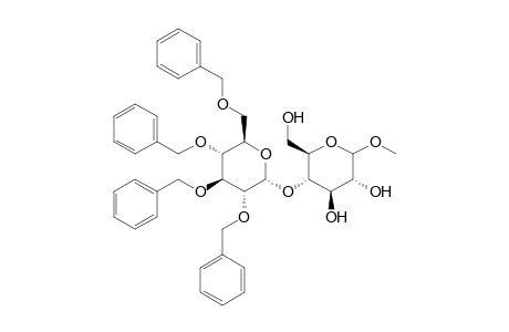 Methyl 4-O-(2',3',4',6'-tetra-O-benzyl-.alpha.-D-glucopyranosyl)-.alpha./.beta.-D-glucopyranoside