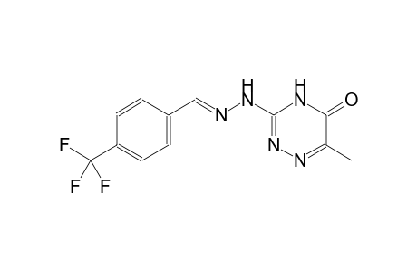 benzaldehyde, 4-(trifluoromethyl)-, (4,5-dihydro-6-methyl-5-oxo-1,2,4-triazin-3-yl)hydrazone