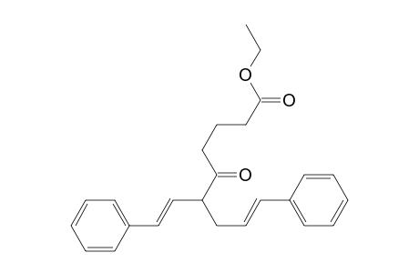 Ethyl 5-Oxo-9-phenyl-6-(,beta.-styryl)-8-nonenoate