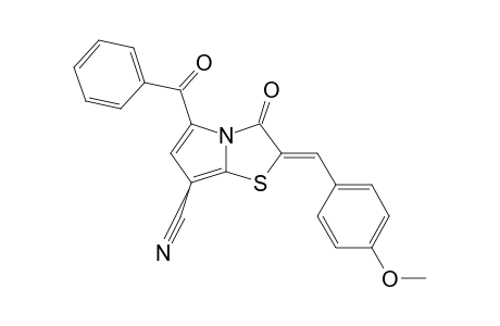 2-(4-METHOXYPHENYL)-METHYLIDENE-3-OXO-5-PHENYLCARBONYL-2,3-DIHYDROPYRROLO-[2.1-B]-THIAZOLE-7-CARBONITRILE