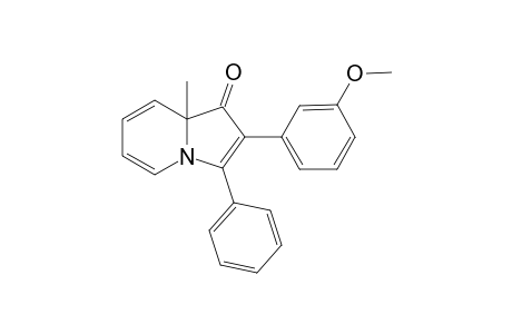 2-(3-Methoxyphenyl)-8a-methyl-3-phenylindolizin-1(8aH)-one