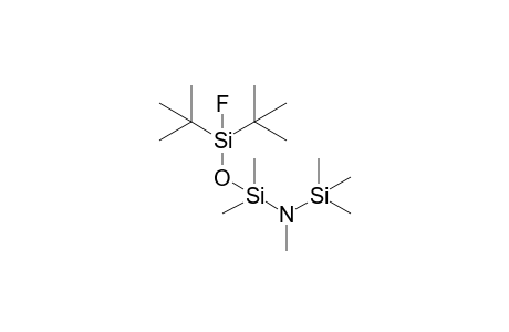 1,1-Di(tert-butyl)-1-fluoro-3,3-dimethyl-3-methyltri(methyl)silylamino-1,3-disiloxane