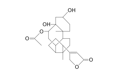 3.alpha.,5.alpha.-Dihydroxy-6-O-acetyl-17.beta.-(2',5'-dihydro-5'-oxo-3'-furyl)-androstan