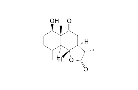 Naphtho[1,2-b]furan-2,5(3H,4H)-dione, octahydro-6-hydroxy-3,5a-dimethyl-9-methylene-, [3S-(3.alpha.,3a.alpha.,5a.beta.,6.beta.,9a.alpha.,9b.beta.)]-