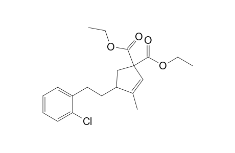 4-[2-(2-chlorophenyl)ethyl]-3-methyl-cyclopent-2-ene-1,1-dicarboxylic acid diethyl ester