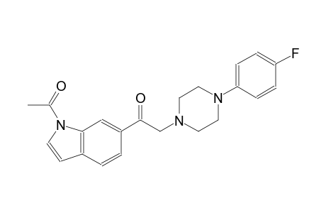 ethanone, 1-(1-acetyl-1H-indol-6-yl)-2-[4-(4-fluorophenyl)-1-piperazinyl]-