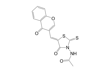 N-[(5Z)-4-keto-5-[(4-ketochromen-3-yl)methylene]-2-thioxo-thiazolidin-3-yl]acetamide