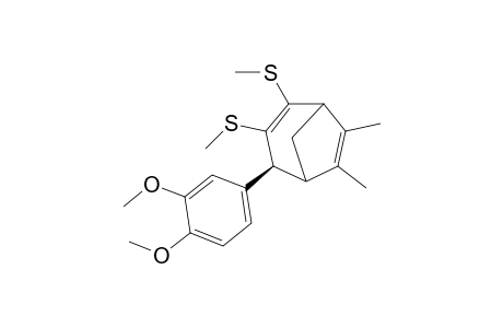 4-(3,4-Dimethoxyphenyl)-2,3-bis(methylthio)-6,7-dimethylbicyclo[3.2.1]octa-2,6-diene