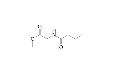 2-(1-oxobutylamino)acetic acid methyl ester
