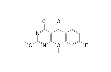 (4-Chloro-2,6-dimethoxypyrimidin-5-yl)(4-fluorophenyl)methanone