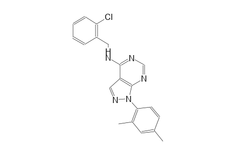 1H-pyrazolo[3,4-d]pyrimidin-4-amine, N-[(2-chlorophenyl)methyl]-1-(2,4-dimethylphenyl)-