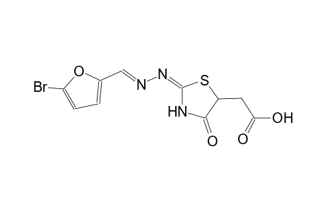 ((2E)-2-{(2E)-2-[(5-bromo-2-furyl)methylene]hydrazono}-4-oxo-1,3-thiazolidin-5-yl)acetic acid