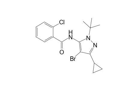 N-(4-bromo-1-tert-butyl-3-cyclopropylpyrazol-5-yl)-o-chlorobenzamide