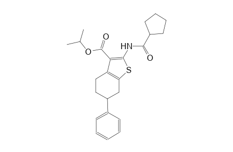 isopropyl 2-[(cyclopentylcarbonyl)amino]-6-phenyl-4,5,6,7-tetrahydro-1-benzothiophene-3-carboxylate