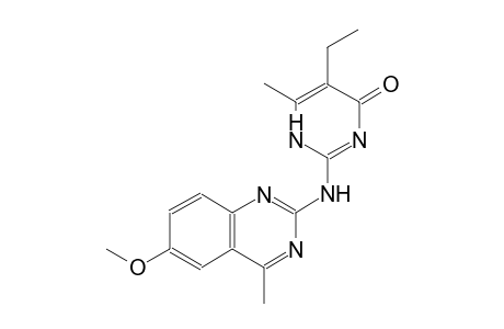 5-ethyl-2-[(6-methoxy-4-methyl-2-quinazolinyl)amino]-6-methyl-4(1H)-pyrimidinone