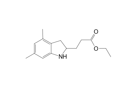 Ethyl 3-(4,6-dimethylindolin-2-yl)propanoate