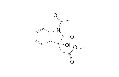 Methyl(1-acetyl-3-hydroxy-2-oxo-2,3-dihydroindol-3-yl)acetate