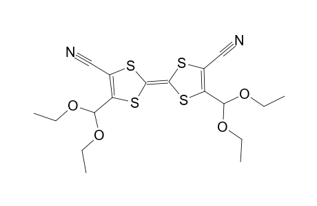 2,6(7)-Dicyano-3,7(6)-bis(diethoxymethyl)tetrathiafulvalene