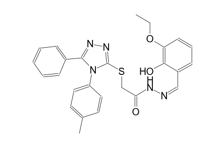 acetic acid, [[4-(4-methylphenyl)-5-phenyl-4H-1,2,4-triazol-3-yl]thio]-, 2-[(Z)-(3-ethoxy-2-hydroxyphenyl)methylidene]hydrazide