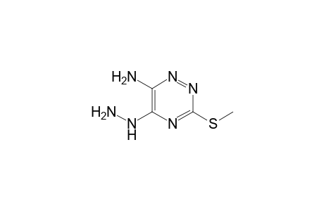 6-Amino-5-hydrazino-3-(methylthio)-1,2,4-triazine