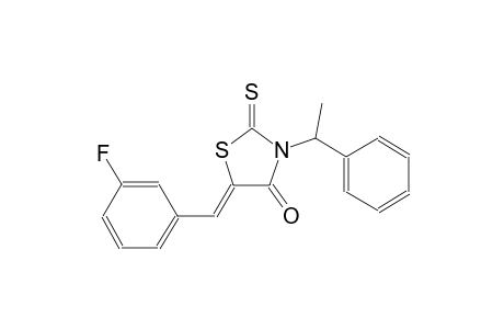 (5Z)-5-(3-fluorobenzylidene)-3-(1-phenylethyl)-2-thioxo-1,3-thiazolidin-4-one
