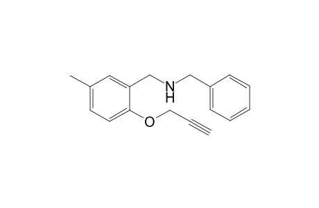 N-benzyl-1-(5-methyl-2-(prop-2-yn-1-yloxy)phenyl)methanamine