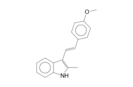 1H-Indole, 3-[2-(p-anisyl)vinyl]-2-methyl-