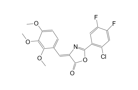 (4Z)-2-(2-chloro-4,5-difluorophenyl)-4-(2,3,4-trimethoxybenzylidene)-1,3-oxazol-5(4H)-one