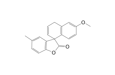 spiro[5-Methylbenzofuran-23H)-one-3,1'-6'-methoxy-1',4'-dihydronaphthalene]