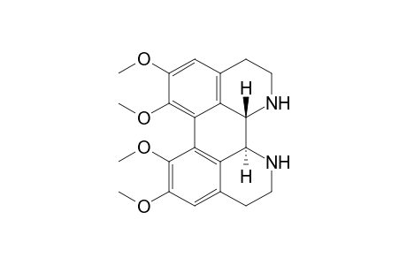 rac-5,6,7,8-Tetramethoxy-1,2,3,10,11,12,12a,12b-octahydrodibenzo[de,gh][1,10]phenanthroline