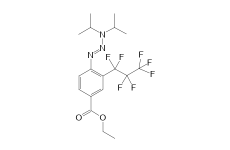 (E)-1-(4-Ethoxycarbonyl-2-(heptafluoropropyl)phenyl)-3,3-diisopropyltriaz-1-ene