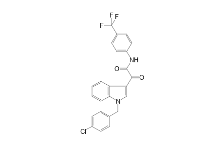 1H-Indole-3-acetamide, 1-[(4-chlorophenyl)methyl]-.alpha.-oxo-N-[4-(trifluoromethyl)phenyl]-