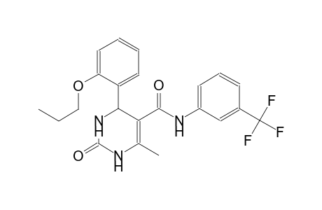 6-methyl-2-oxo-4-(2-propoxyphenyl)-N-[3-(trifluoromethyl)phenyl]-1,2,3,4-tetrahydro-5-pyrimidinecarboxamide
