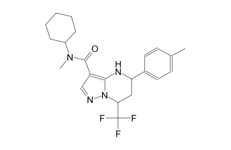 N-cyclohexyl-N-methyl-5-(4-methylphenyl)-7-(trifluoromethyl)-4,5,6,7-tetrahydropyrazolo[1,5-a]pyrimidine-3-carboxamide