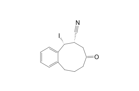 (5R,6S)-5-iodanyl-8-oxidanylidene-5,6,7,9,10,11-hexahydrobenzo[9]annulene-6-carbonitrile