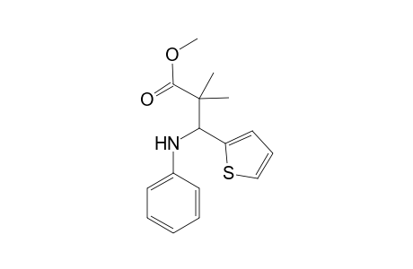Methyl 2,2,-Dimethyl-3-(N-phenylamino)-3-(2-thienyl)propionate