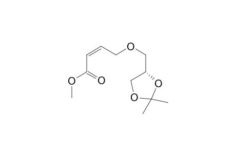 (2Z,7R)-7,8-O-Isopropylidene-5-oxa-2-octenoic acid methyl ester