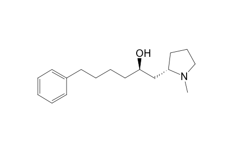 2-Pyrrolidineethanol, 1-methyl-.alpha.-(4-phenylbutyl)-, (R*,S*)-(+)-