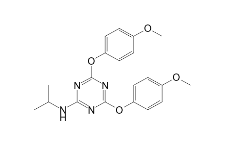 2,4-bis(p-methoxyphenoxy)-6-(isopropylamino)-s-triazine