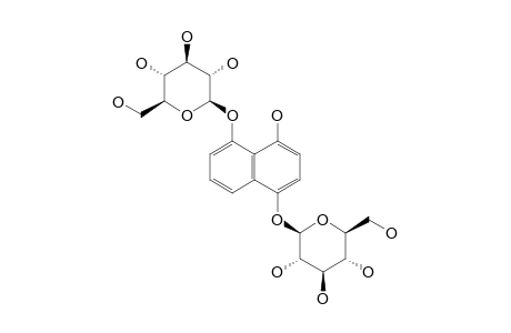 1,4,5-TRIHYDROXYNAPHTHALENE-1,5-DI-O-BETA-D-GLUCOPYRANOSIDE