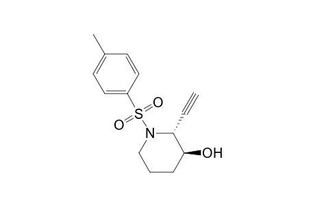 (2R*,3S*)-2-Ethynyl-3-hydroxy-1-(p-toluenesulfonyl)piperidine