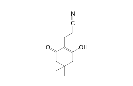 4,4-dimethyl-2,6-dioxocyclohexanepropionitrile