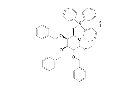 (METHYL-2,3,4-TRI-O-BENZYL-6-DEOXY-D-GALACTOPYRANOSID-6-YL)-TRIPHENYLPHOSPHONIUM-IODIDE