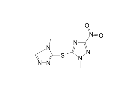 1H-1,2,4-Triazole, 1-methyl-5-[(4-methyl-4H-1,2,4-triazol-3-yl)thio]-3-nitro-