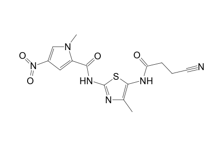 4-Methyl-2-(1-methyl-4-nitropyrrole-2-carboxamido)-thiazole-5-carboxamidopropionitrile
